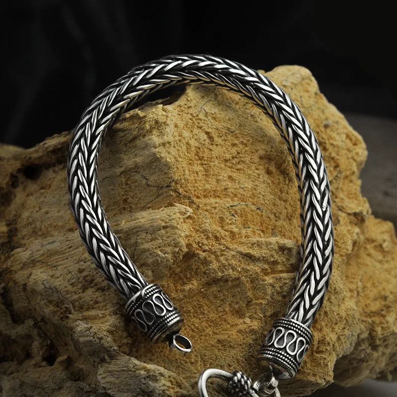 S925 Sterling Silver Viking Bracelet