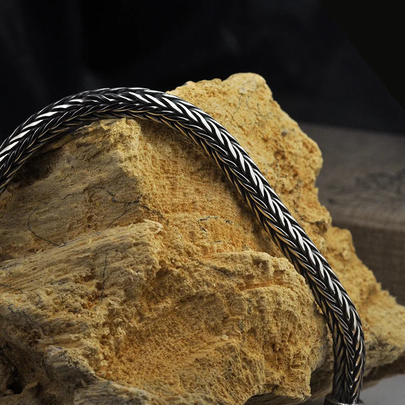 S925 Sterling Silver Viking Bracelet