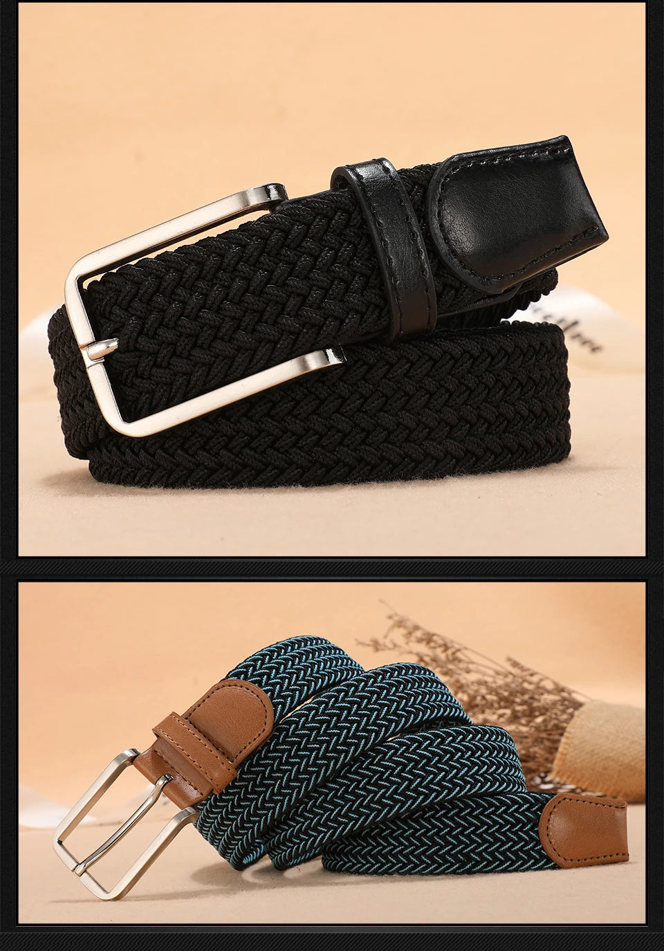 Elastic Canvas Belt