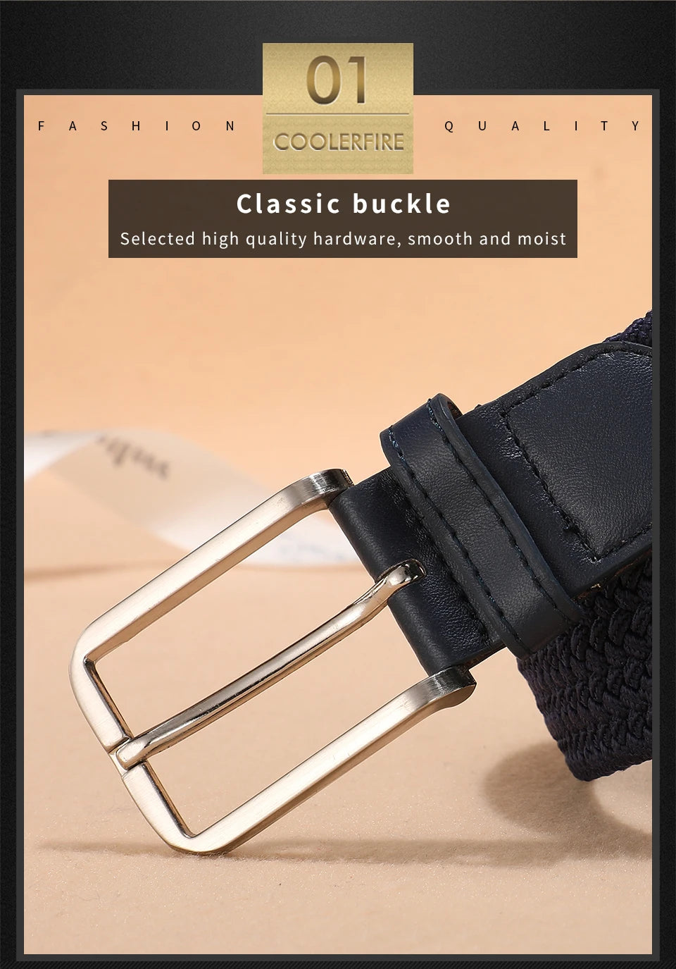 Elastic Canvas Belt