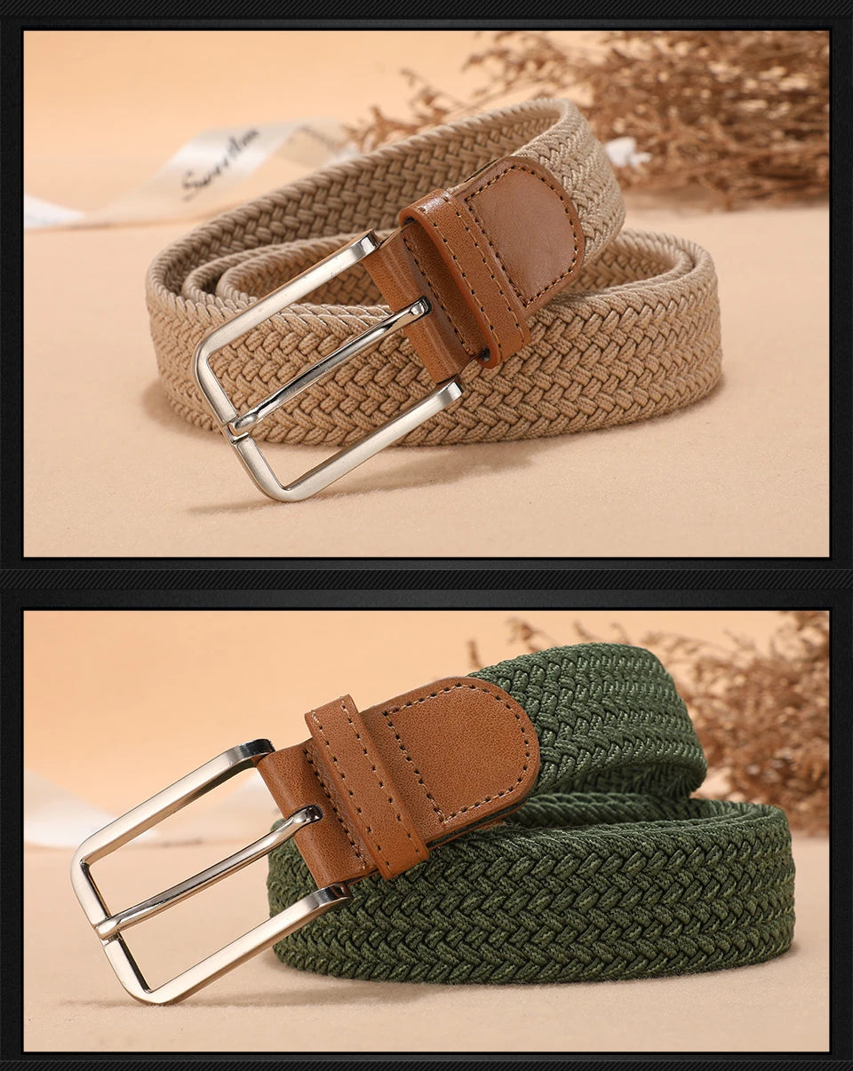 Elastic Canvas Belt