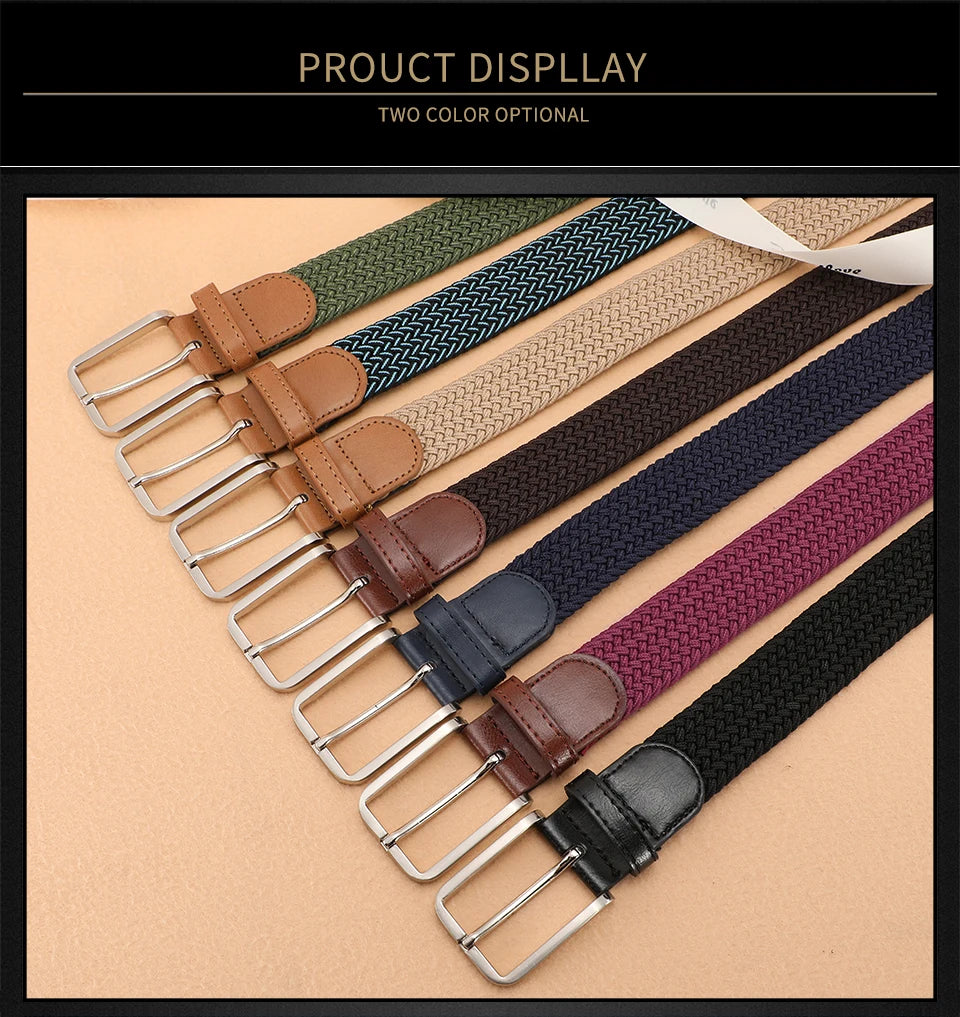 Elastic Canvas Belt
