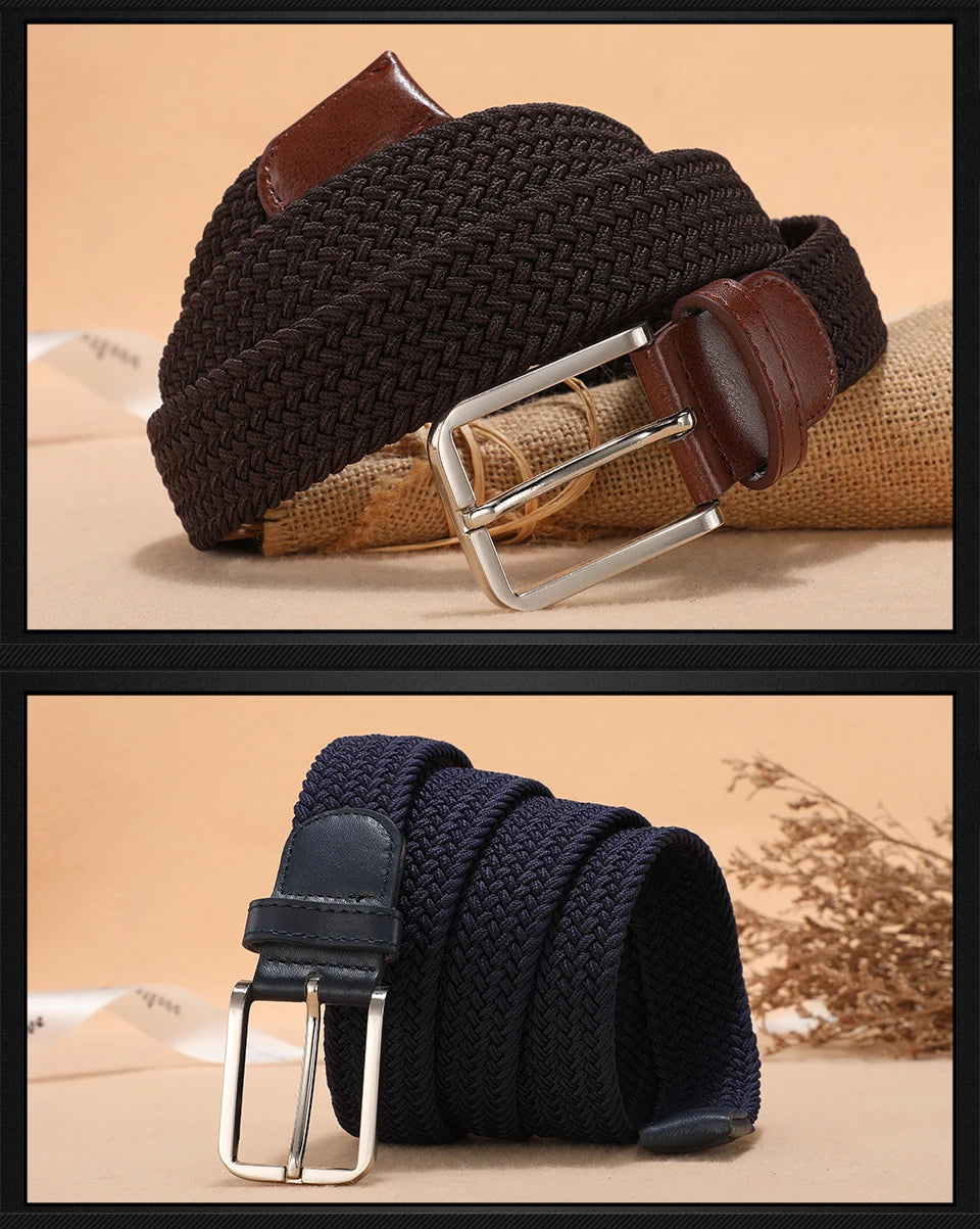 Elastic Canvas Belt