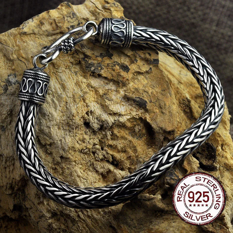 S925 Sterling Silver Viking Bracelet