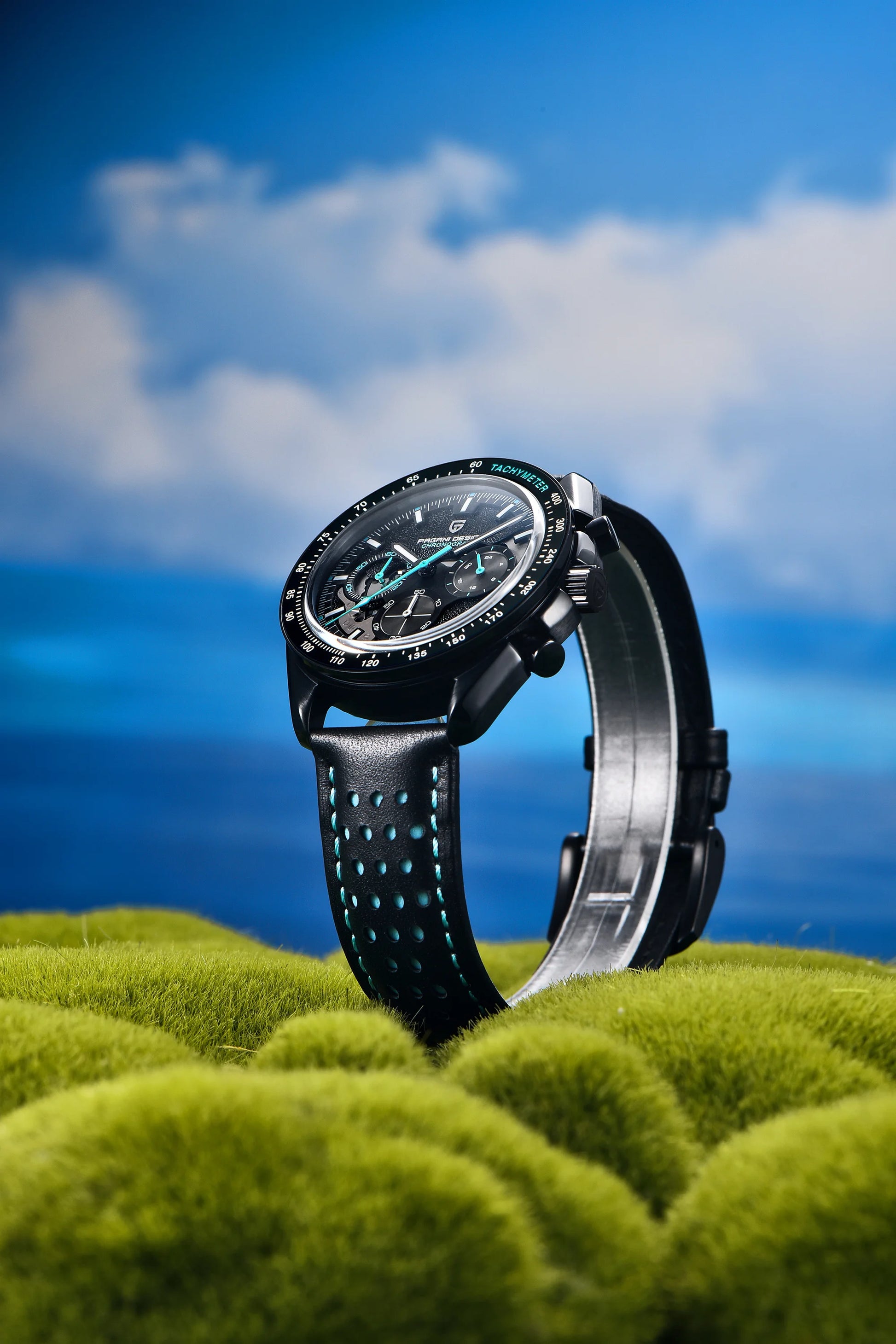 PAGANI DESIGN Moon Dark Side Chronograph Watch