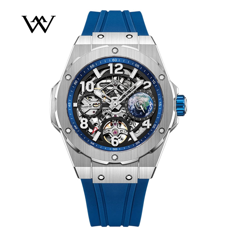 Welly Merck WM137M Skeleton Mechanical Watch