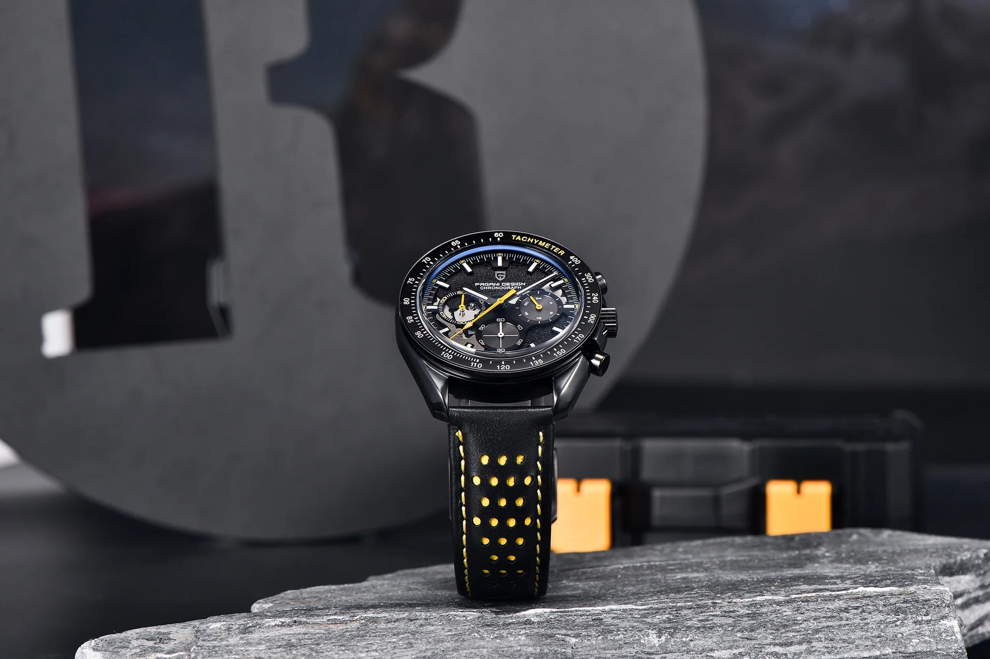 PAGANI DESIGN Moon Dark Side Chronograph Watch