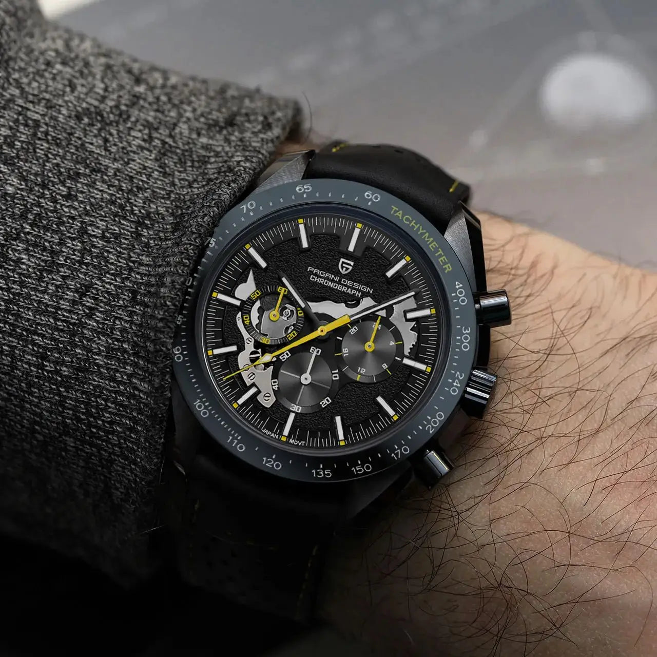 PAGANI DESIGN Moon Dark Side Chronograph Watch