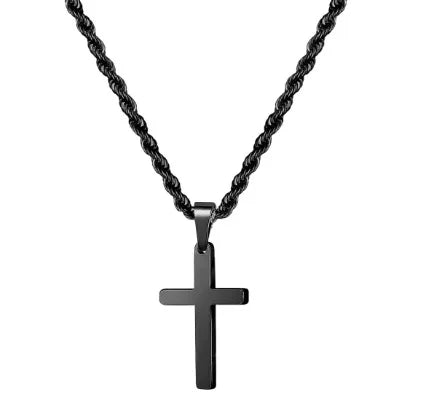 Stainless Steel Cross Pendant Necklace – Classic Style