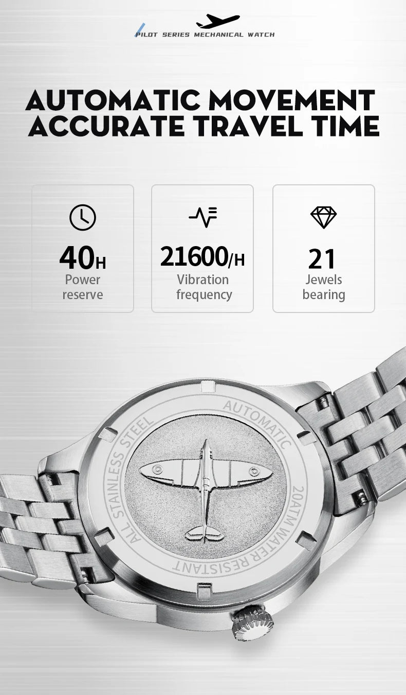 Welly Merck 165M Automatic Mechanical Watch