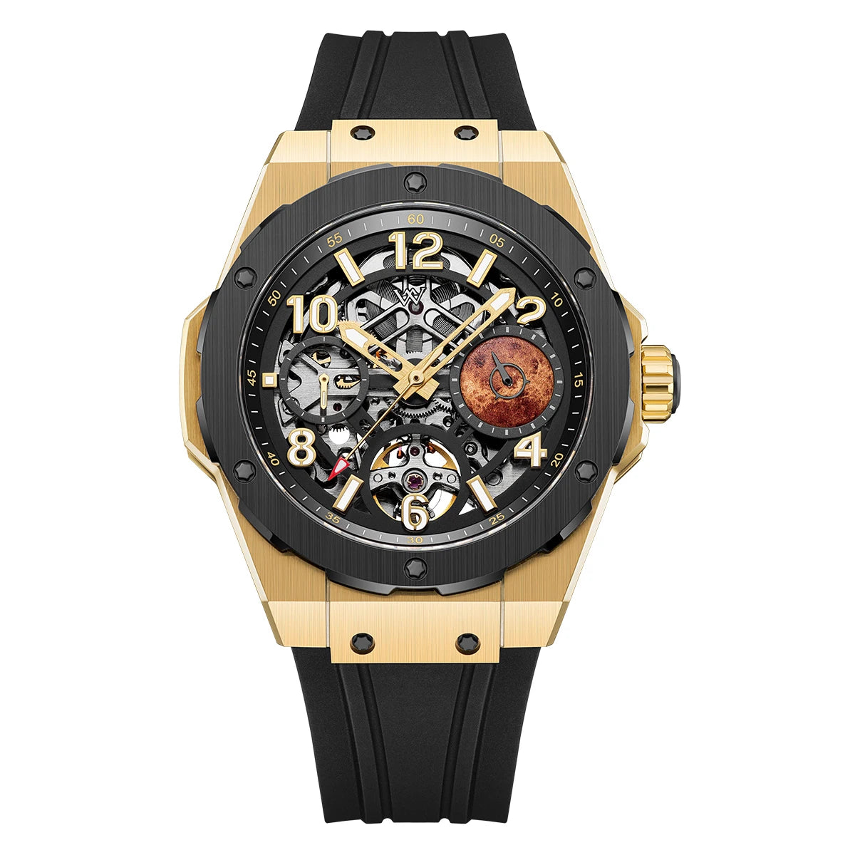 Welly Merck WM137M Skeleton Mechanical Watch