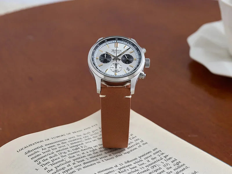 RDUNAE QM39R079 Classic 3 Sub-dial Chronograph Watch