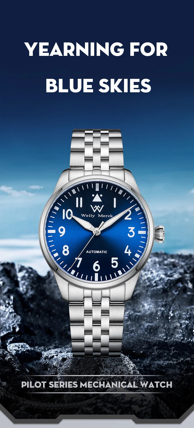 Welly Merck 165M Automatic Mechanical Watch