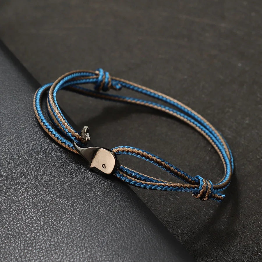 Nautical Rope Bracelet – Shark Edition