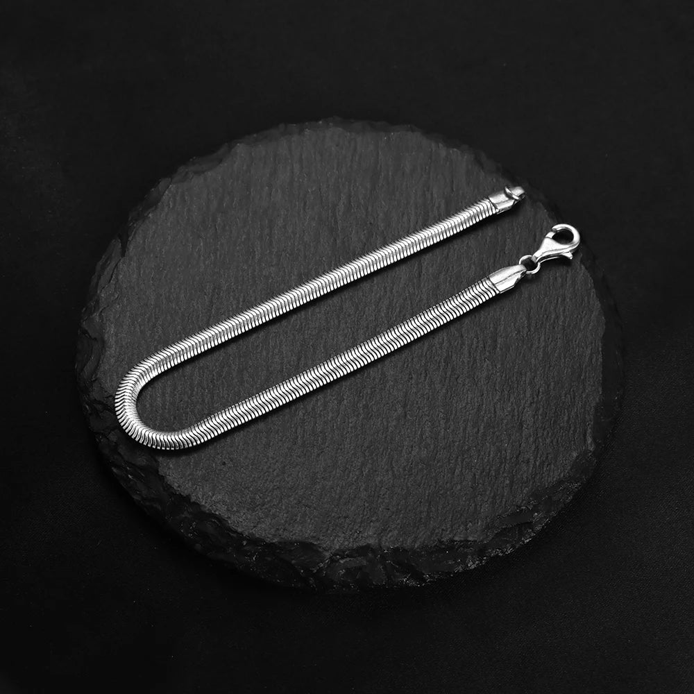 925 Sterling Silver Cuban Chain Bracelet