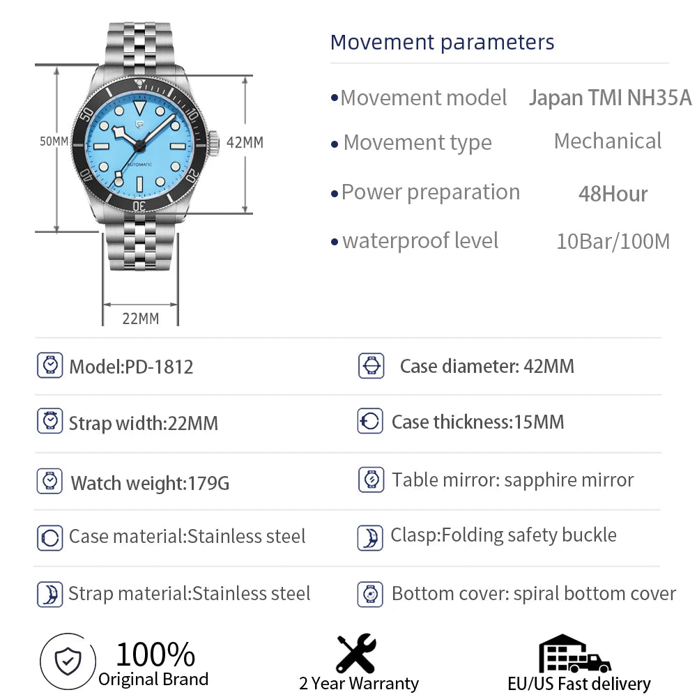 PAGANI DESIGN PD1671 Mechanical Diver Watch