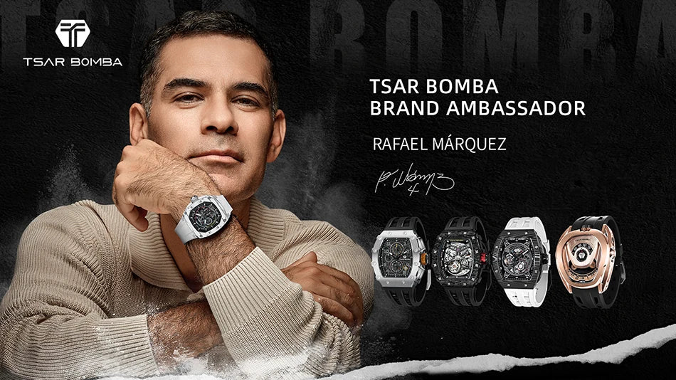 TSAR BOMBA TB-8204Q Chronograph Watch