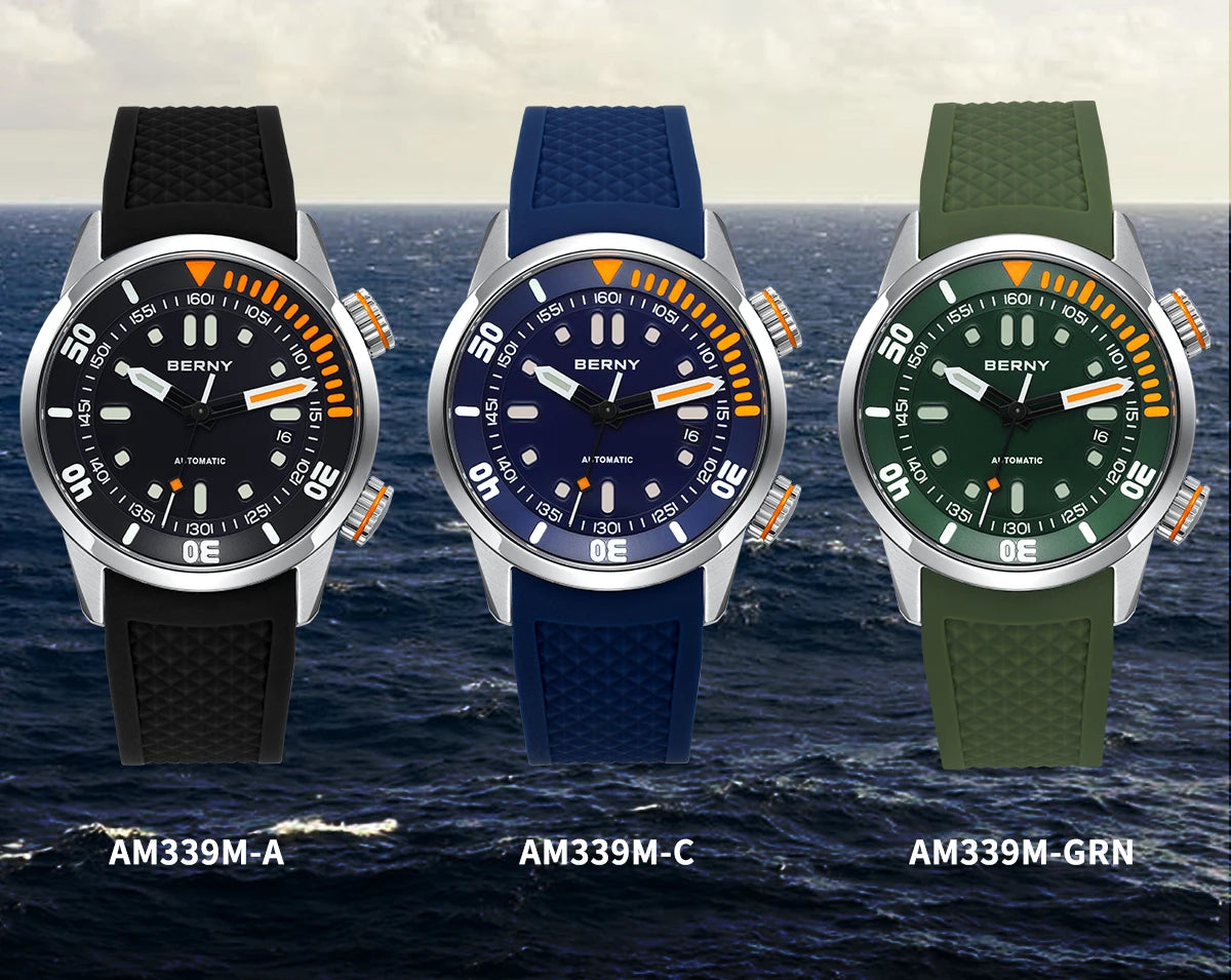 BERNY AM339M Mechanical Diver Watch