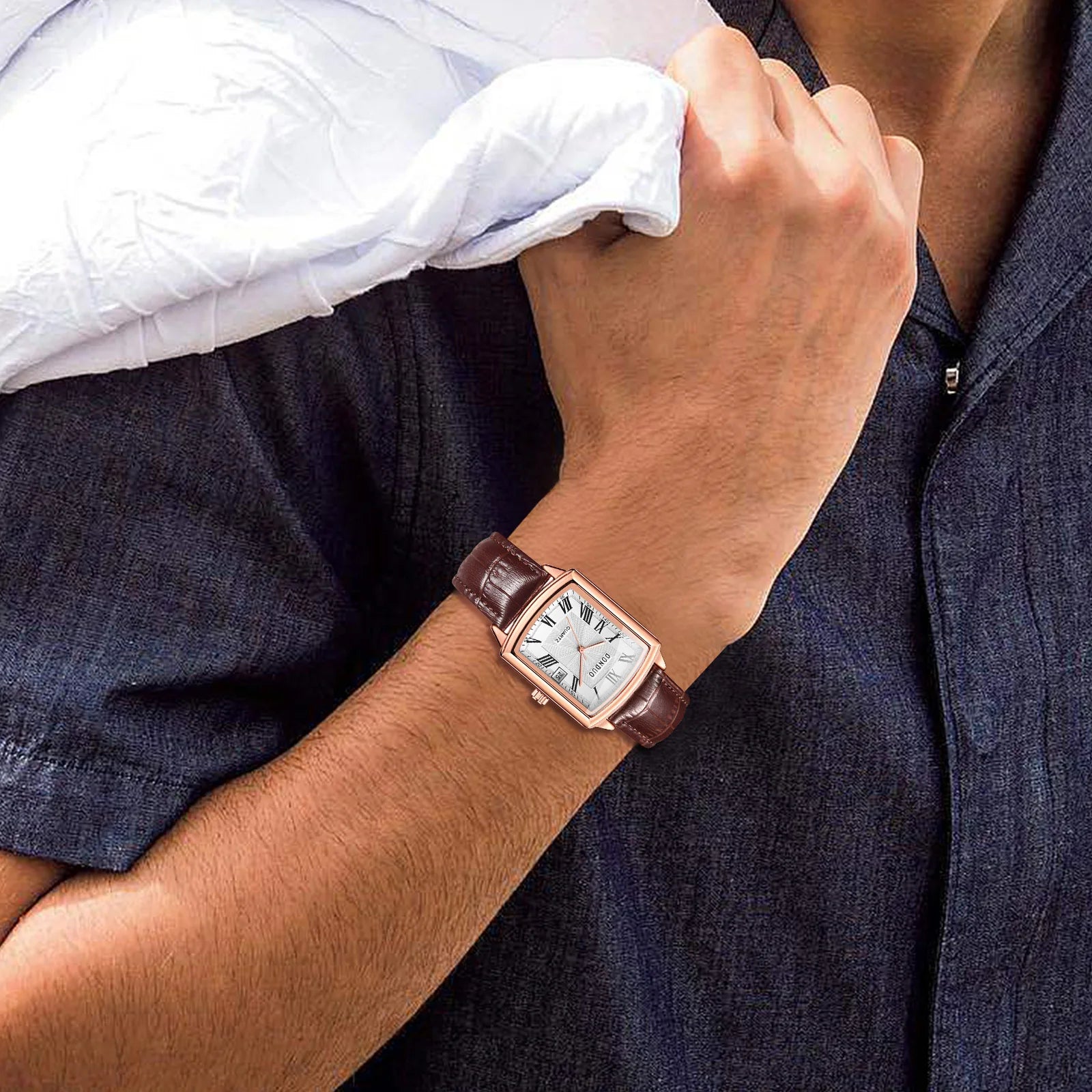 Lancardo Men’s Square Quartz Watch