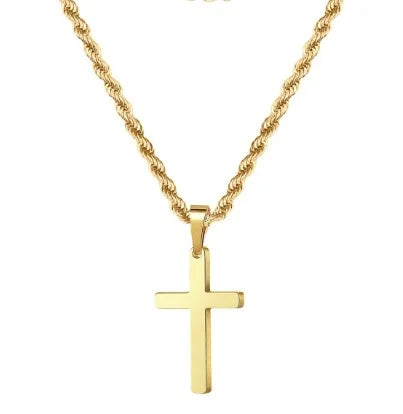 Stainless Steel Cross Pendant Necklace – Classic Style
