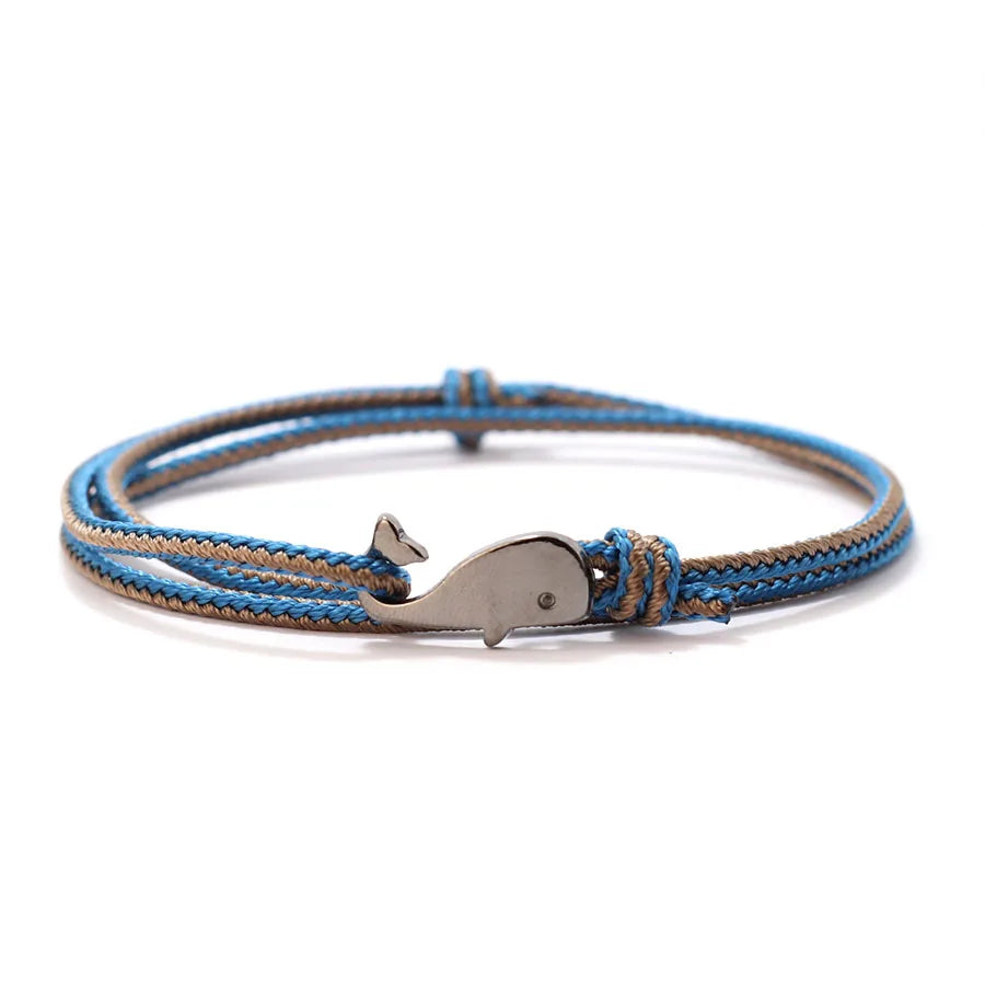 Nautical Rope Bracelet – Shark Edition