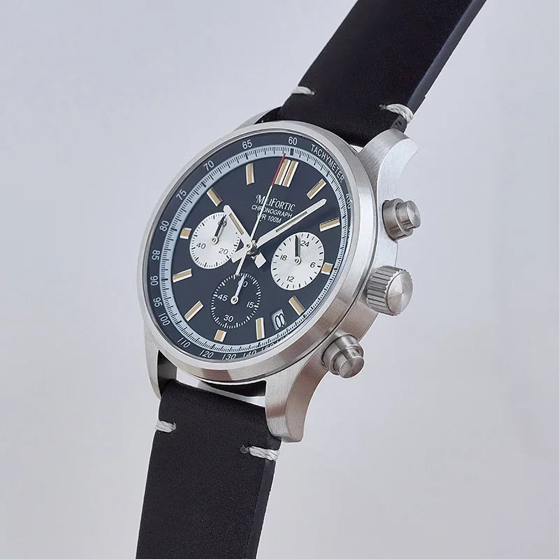 RDUNAE QM39R079 Classic 3 Sub-dial Chronograph Watch