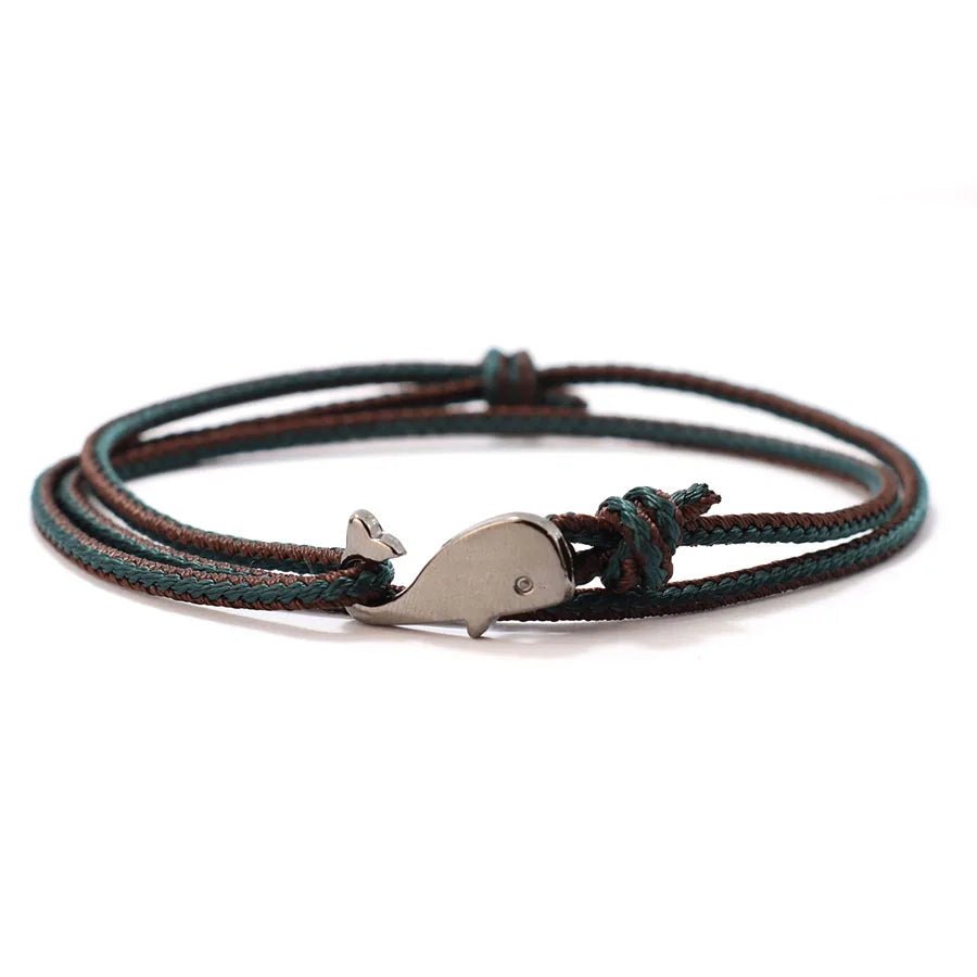 Nautical Rope Bracelet – Shark Edition