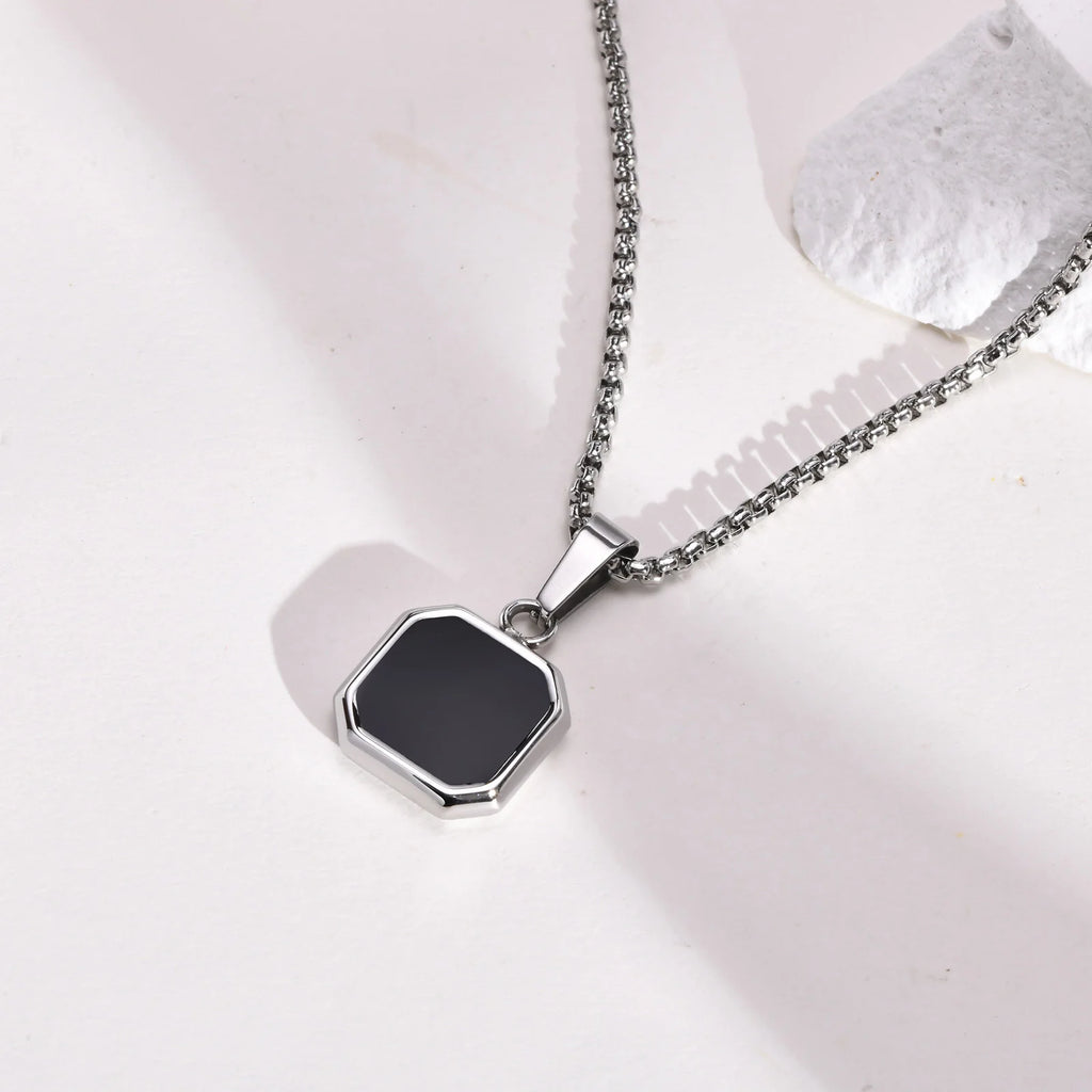 VNOX Geometric Square Pendant Necklace