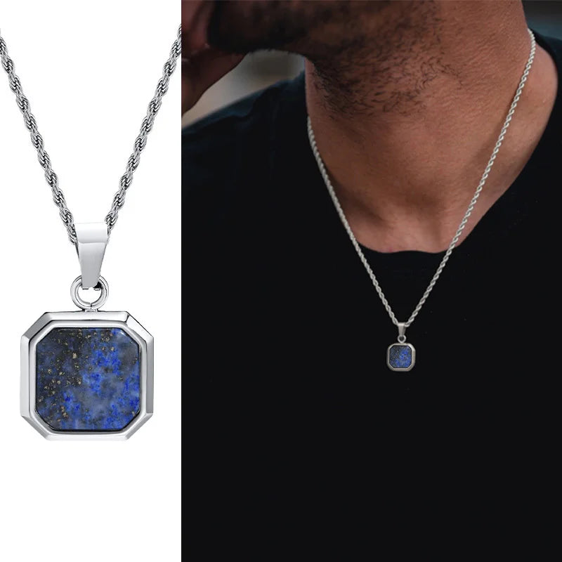 VNOX Geometric Square Pendant Necklace
