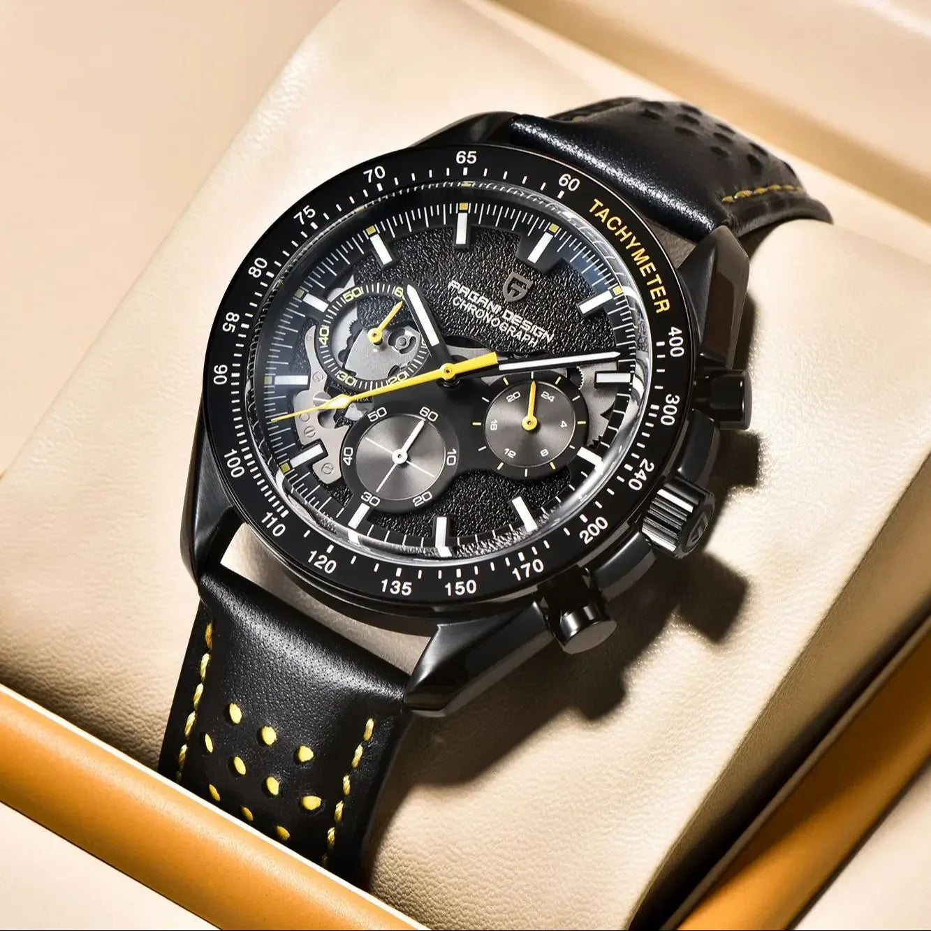 PAGANI DESIGN Moon Dark Side Chronograph Watch