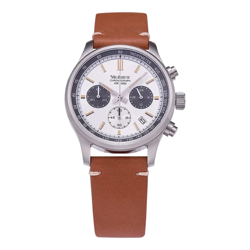 RDUNAE QM39R079 Classic 3 Sub-dial Chronograph Watch