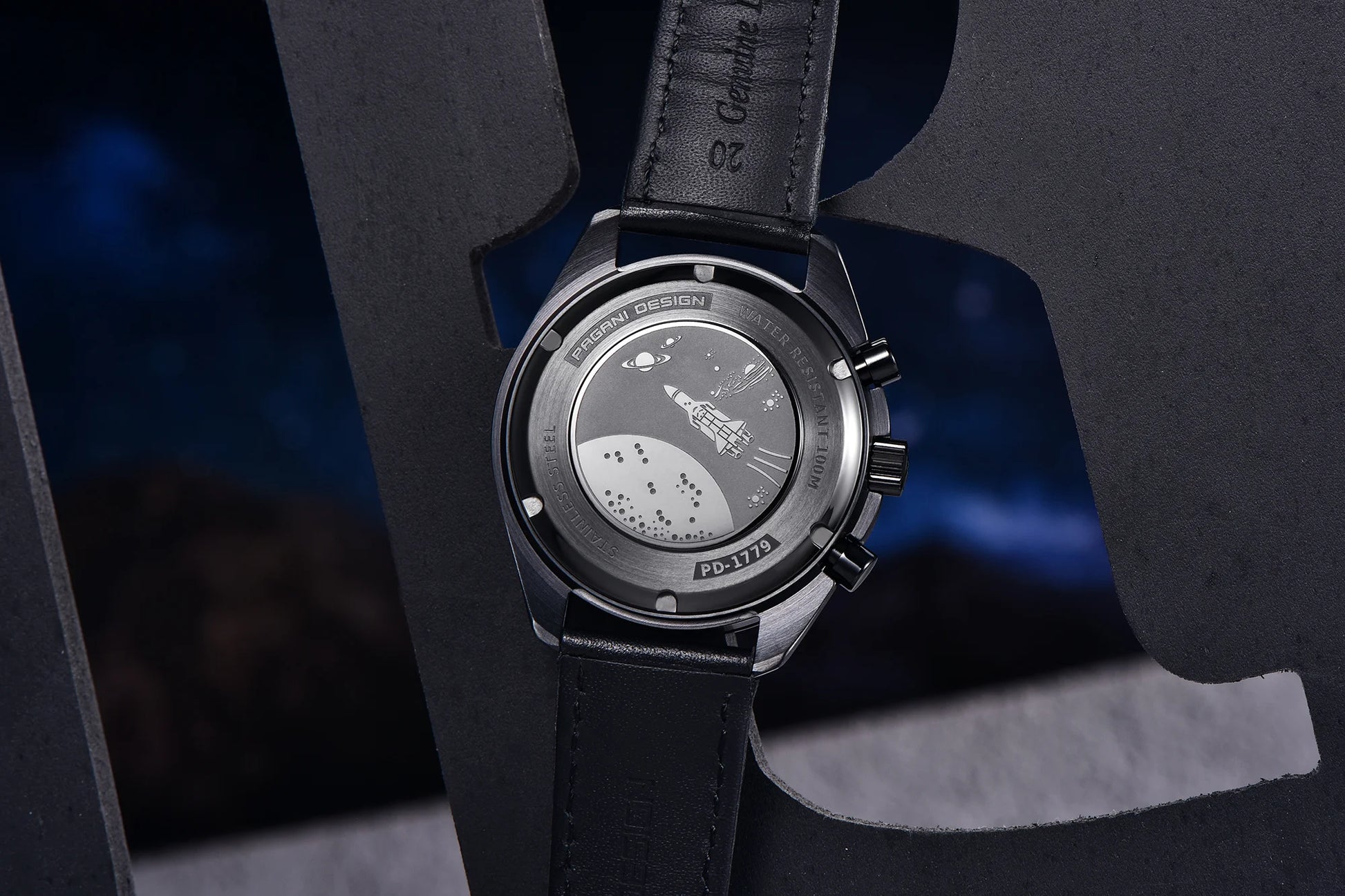 PAGANI DESIGN Moon Dark Side Chronograph Watch