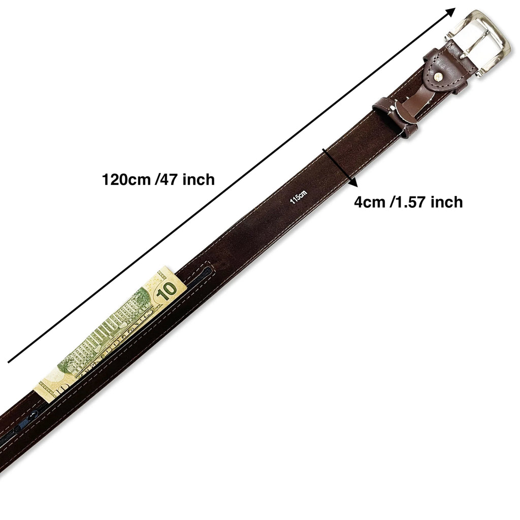 Belt with Hidden Money Bag