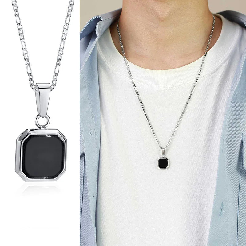 VNOX Geometric Square Pendant Necklace