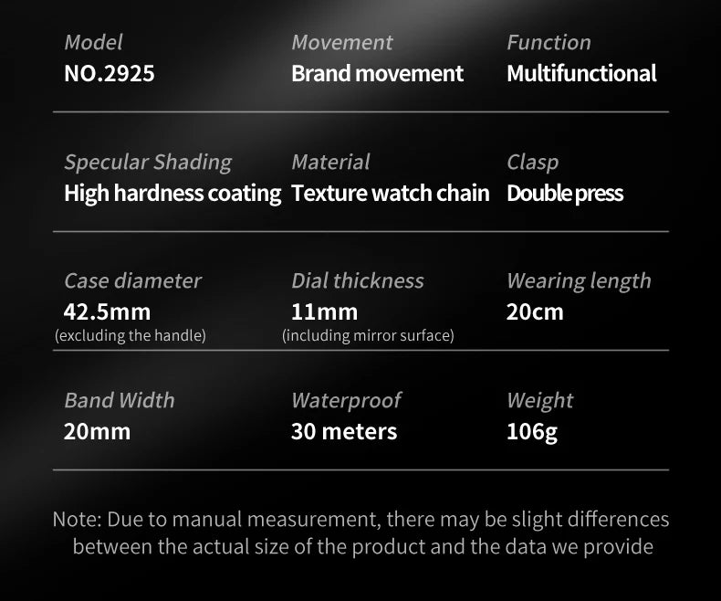 OLEVS 2925 Quartz Watch