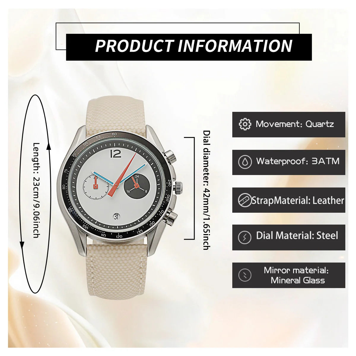 CILOA Classic Leather Quartz Watch
