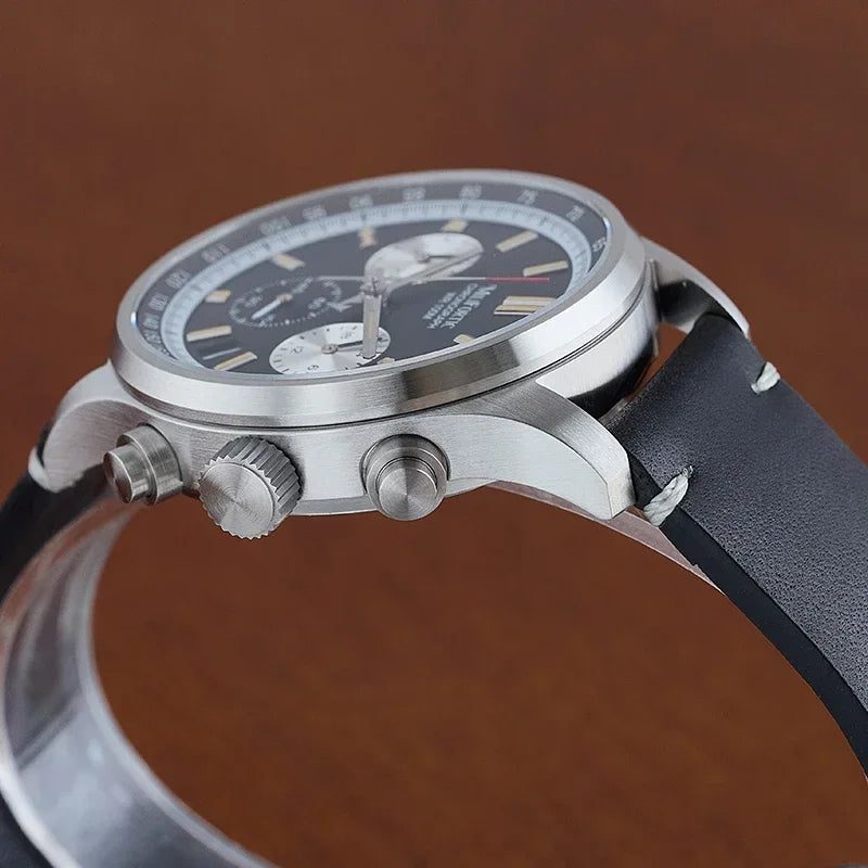 RDUNAE QM39R079 Classic 3 Sub-dial Chronograph Watch