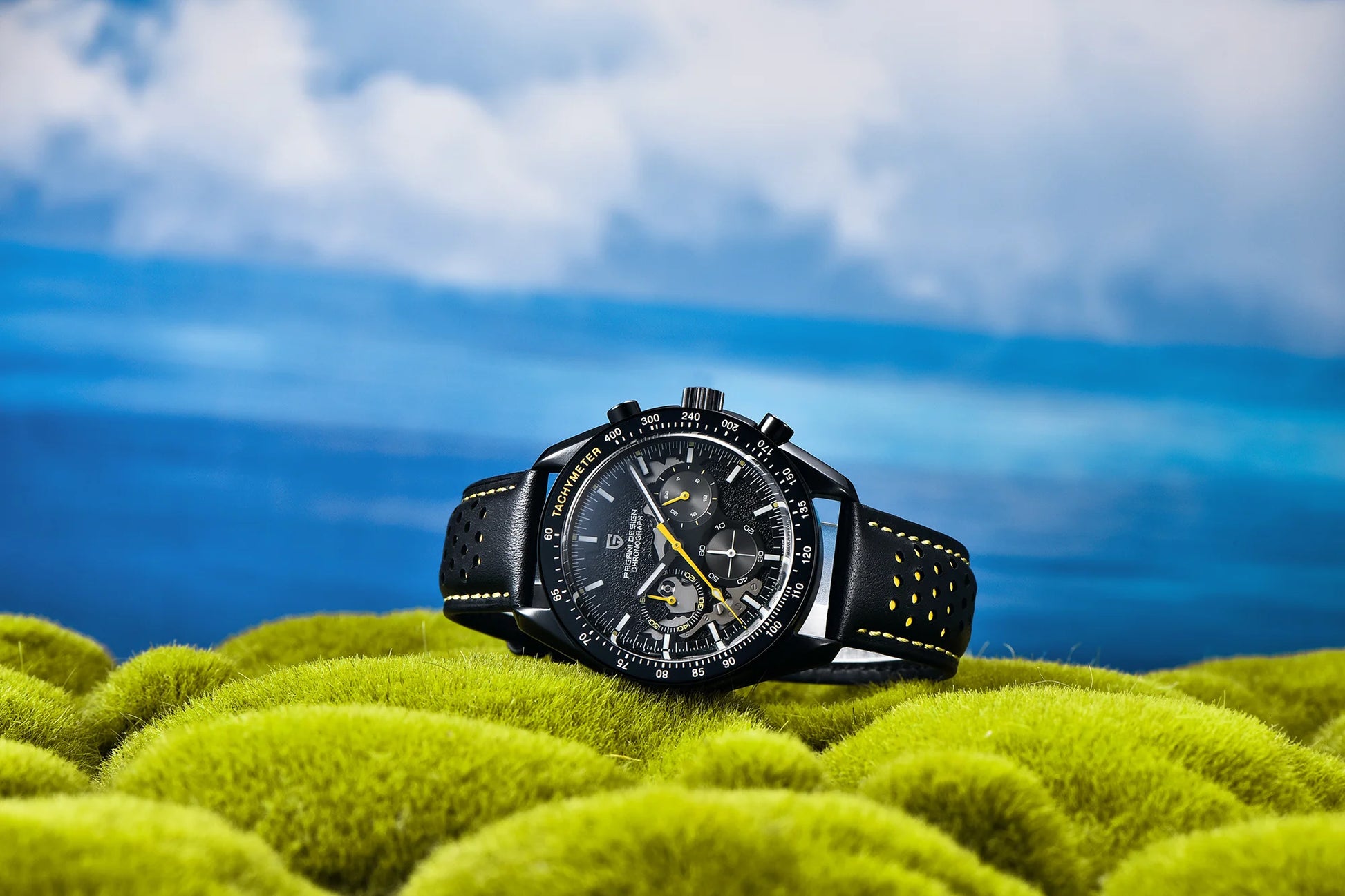 PAGANI DESIGN Moon Dark Side Chronograph Watch