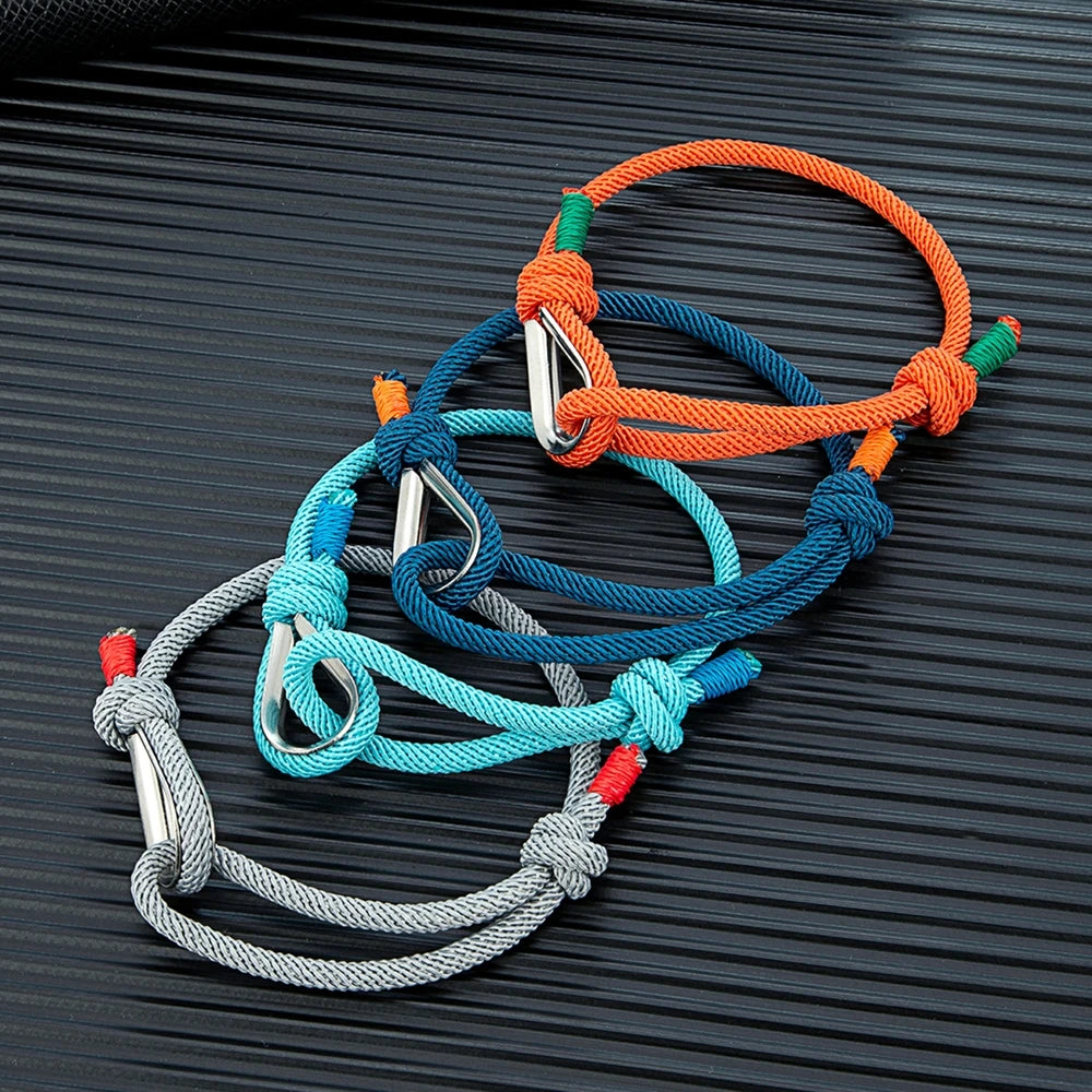 Carabiner Rope Bracelet