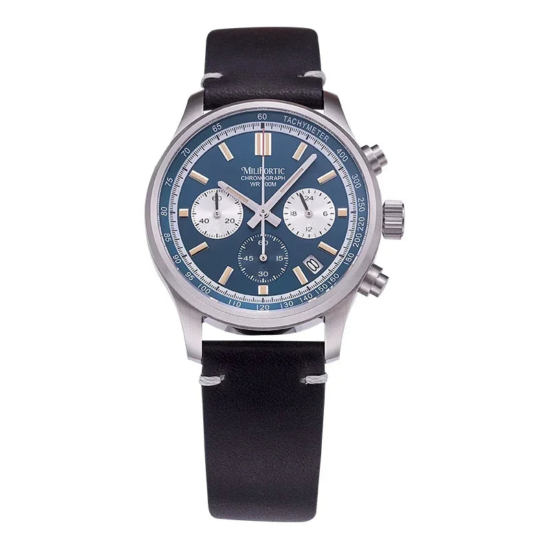 RDUNAE QM39R079 Classic 3 Sub-dial Chronograph Watch