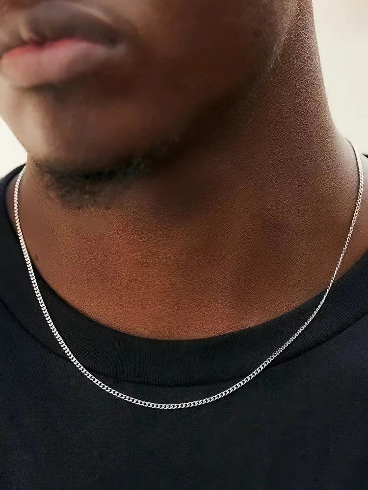 FOMALHAUT Men’s Stainless Steel Chain Necklace