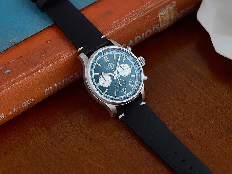 RDUNAE QM39R079 Classic 3 Sub-dial Chronograph Watch
