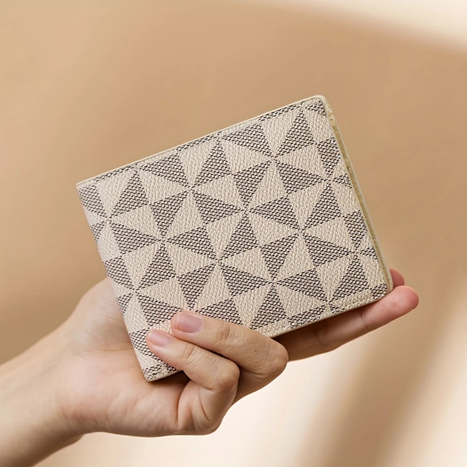 Plaid Leather RFID Wallet