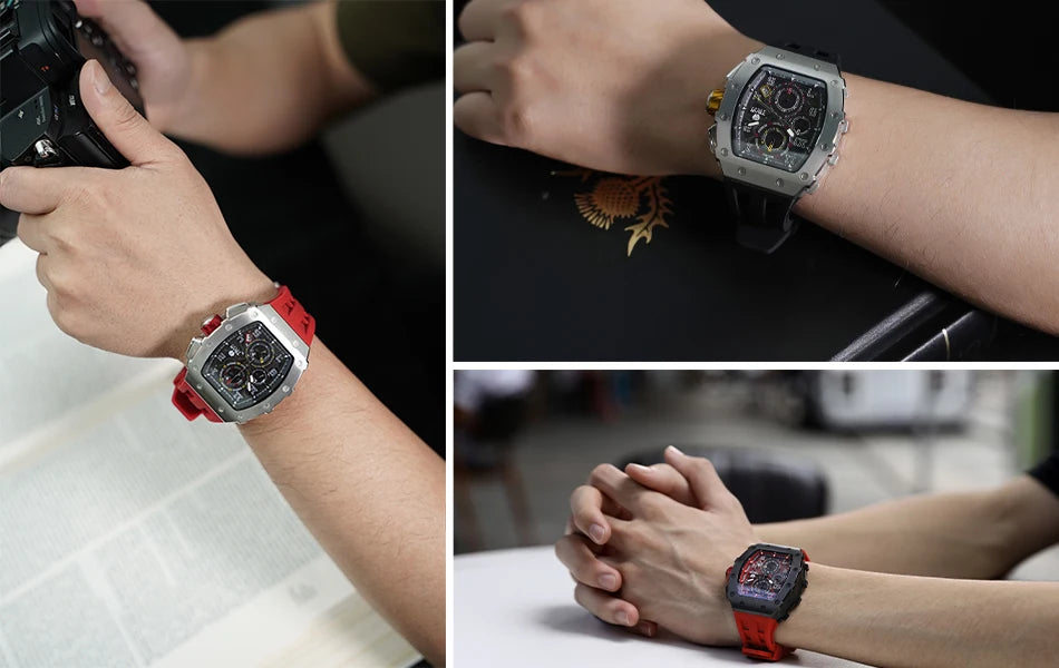 TSAR BOMBA TB-8204Q Chronograph Watch