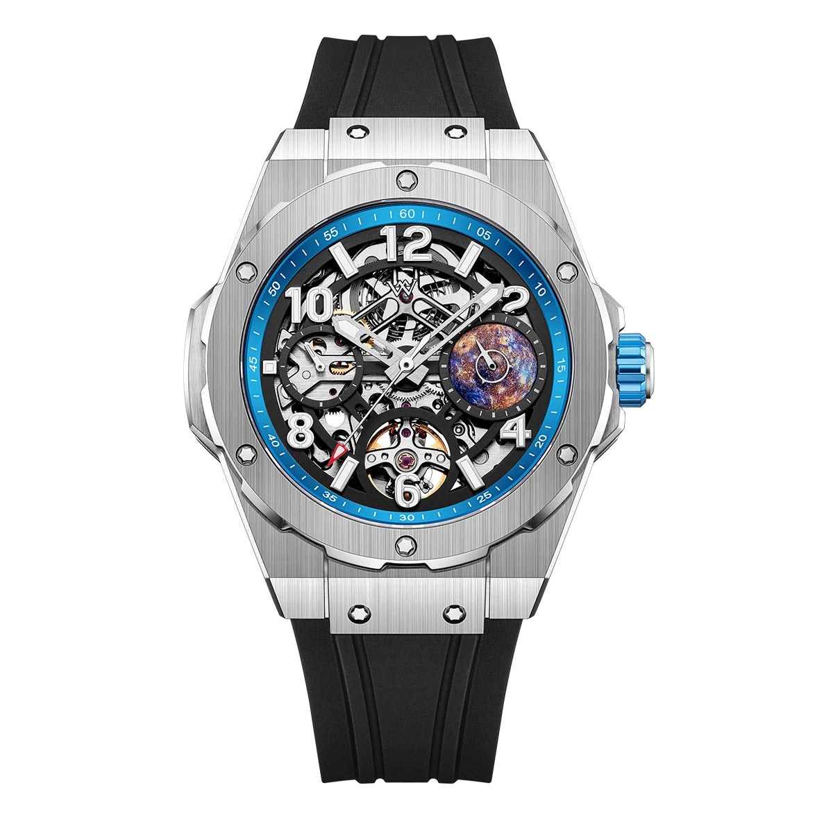 Welly Merck WM137M Skeleton Mechanical Watch