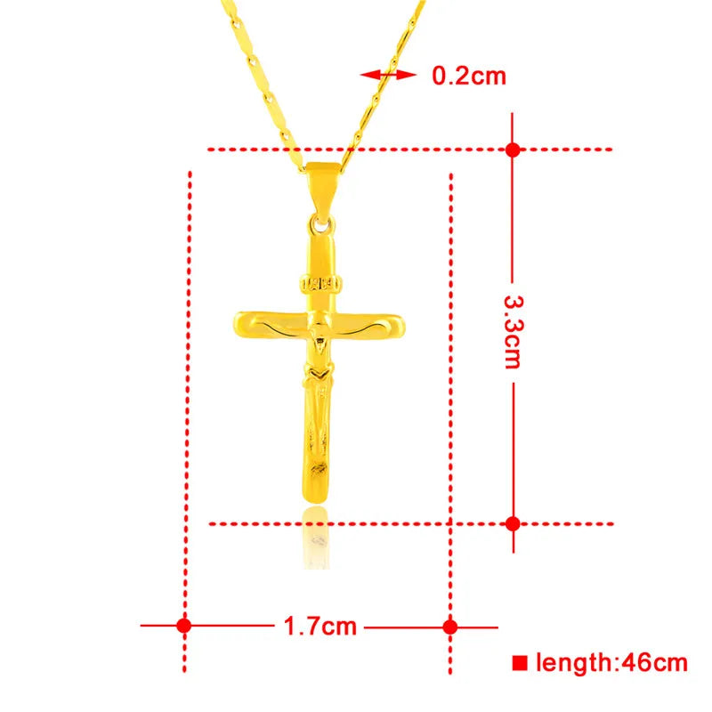 925 Sterling Silver Cross Chain Necklace