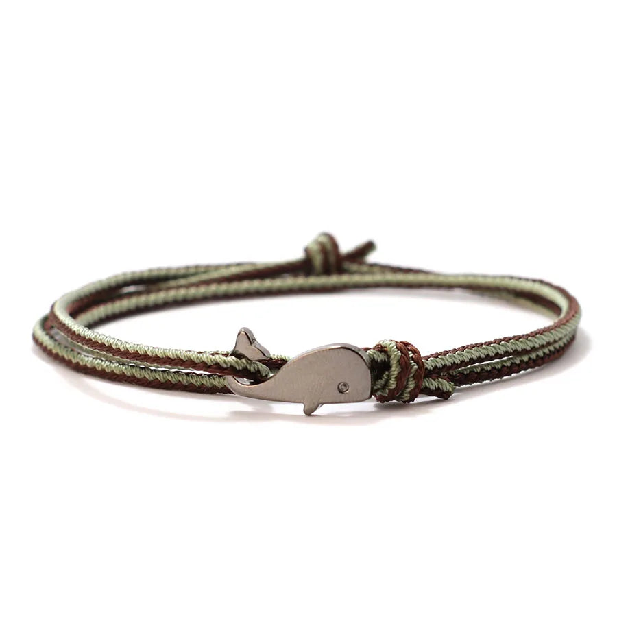 Nautical Rope Bracelet – Shark Edition