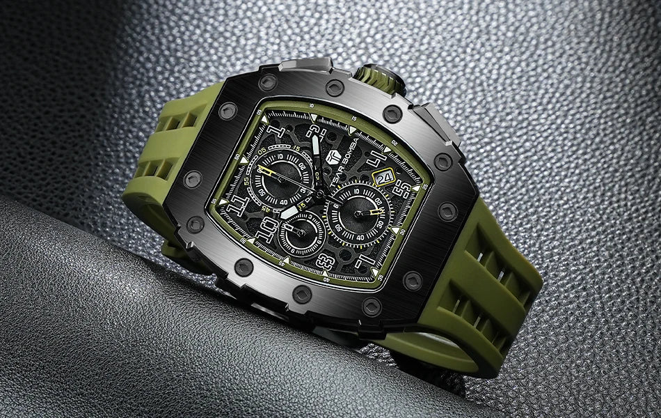 TSAR BOMBA TB-8204Q Chronograph Watch