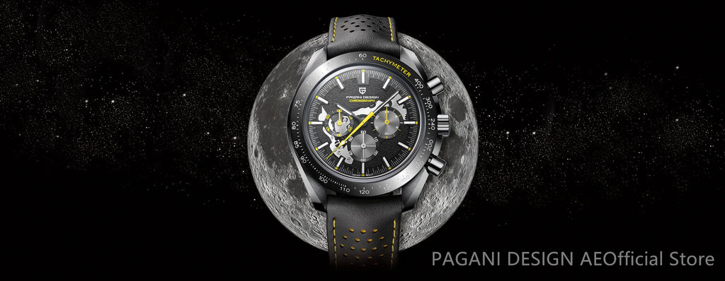 PAGANI DESIGN Moon Dark Side Chronograph Watch