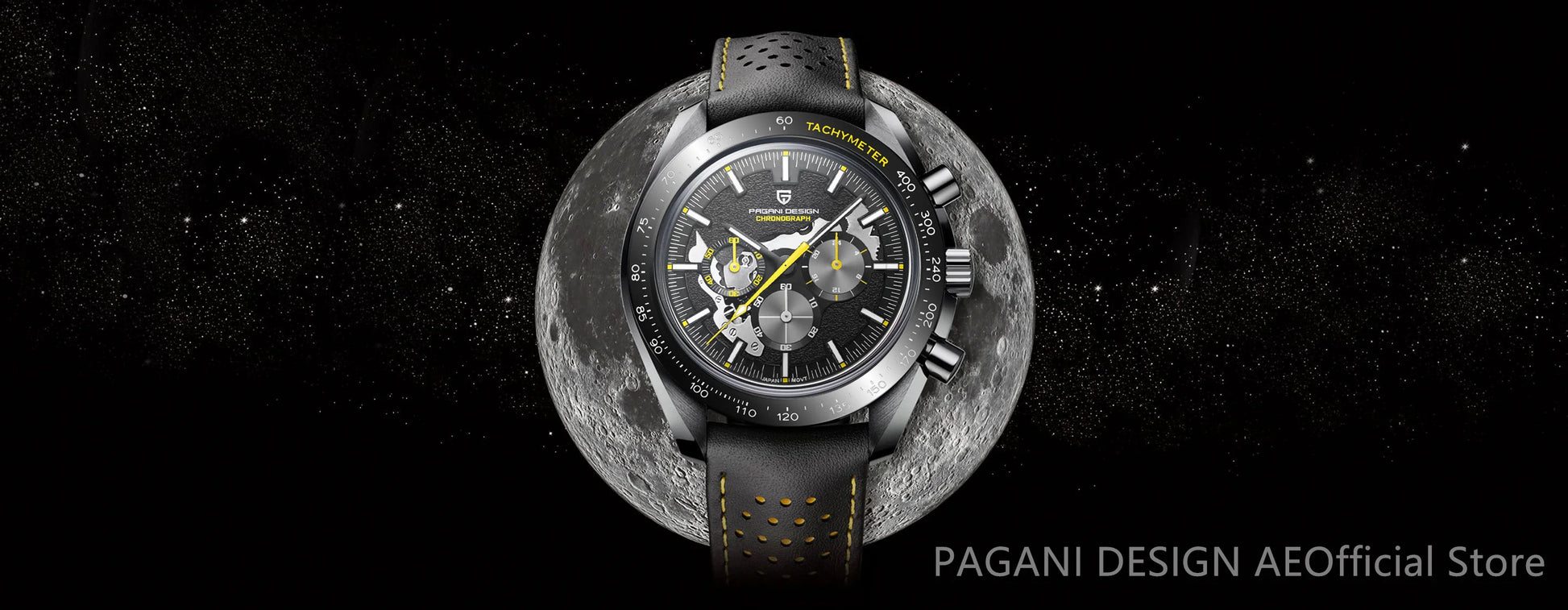 PAGANI DESIGN Moon Dark Side Chronograph Watch